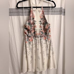 Beautiful cream and floral dress!